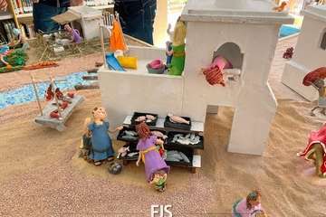 Un belén de pastilina, atractivo de la Biblioteca Saulo Torón (Telde)/Francisco Javier Santana.